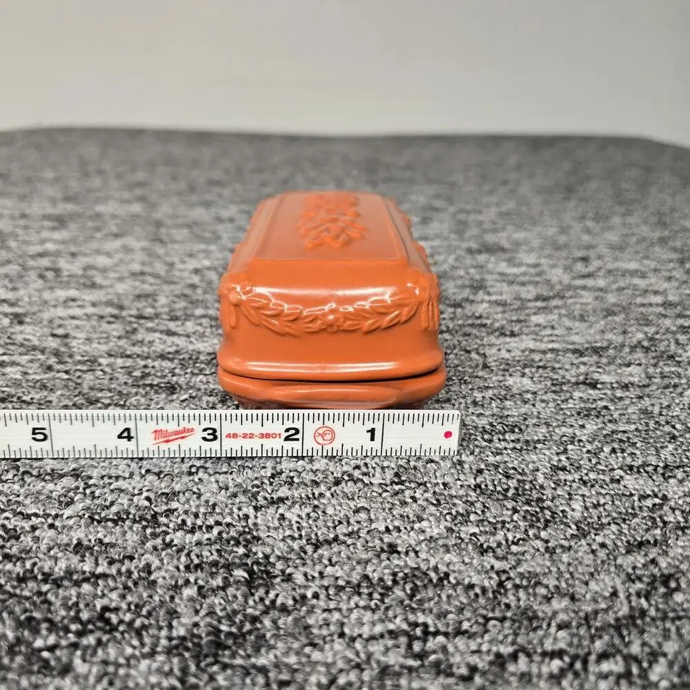 Vtg Avon Terracotta Kitchenware Collection Butter Dish Salt & Pepper Shaker Set